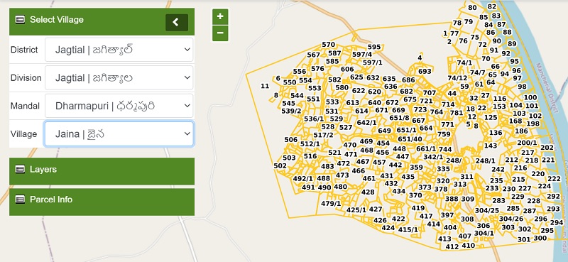 How To Get Village Map With Survey Numbers In Telangana Digital Telangana